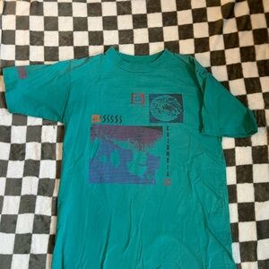 Columbia Turquoise Graphic Tee